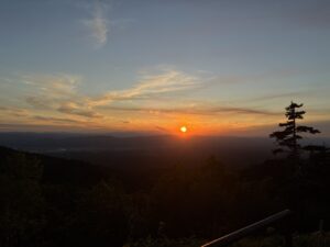 凌雲閣夕日