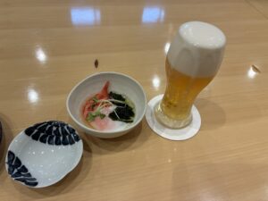 鶴岡居酒屋ビールとお通し