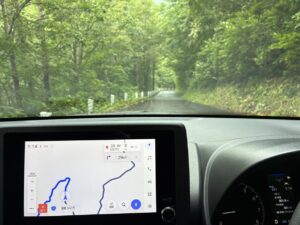 須川高原温泉アプローチ国道山道