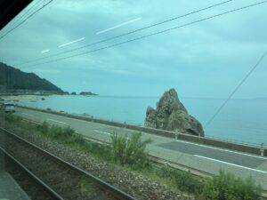羽越本線日本海の眺め
