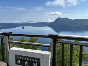 摩周湖第一展望台眺め