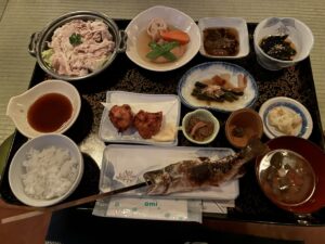 青荷温泉夕食